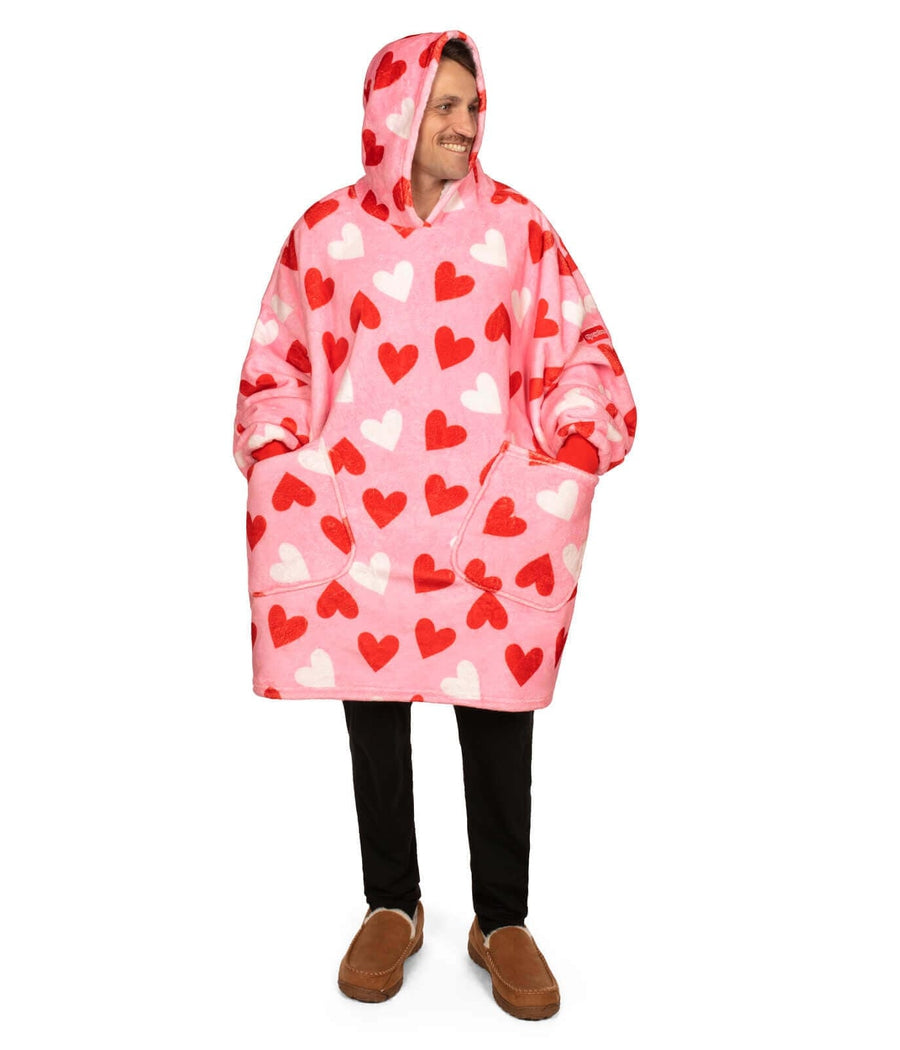 Full Hearts Blanket Hoodie