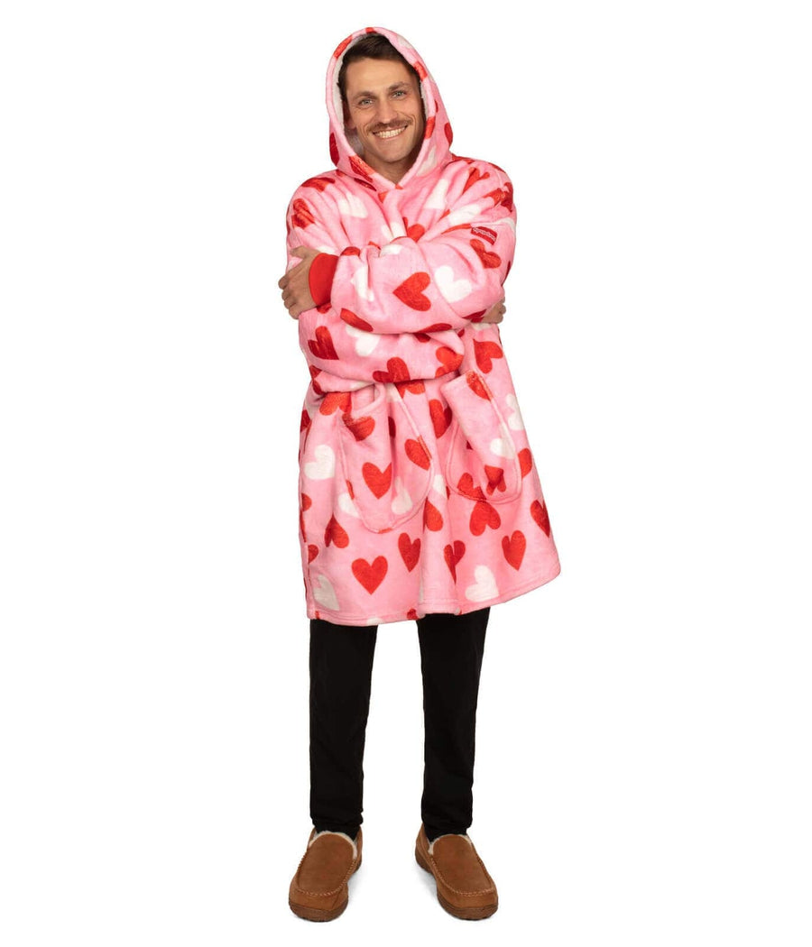 Full Hearts Blanket Hoodie Image 6