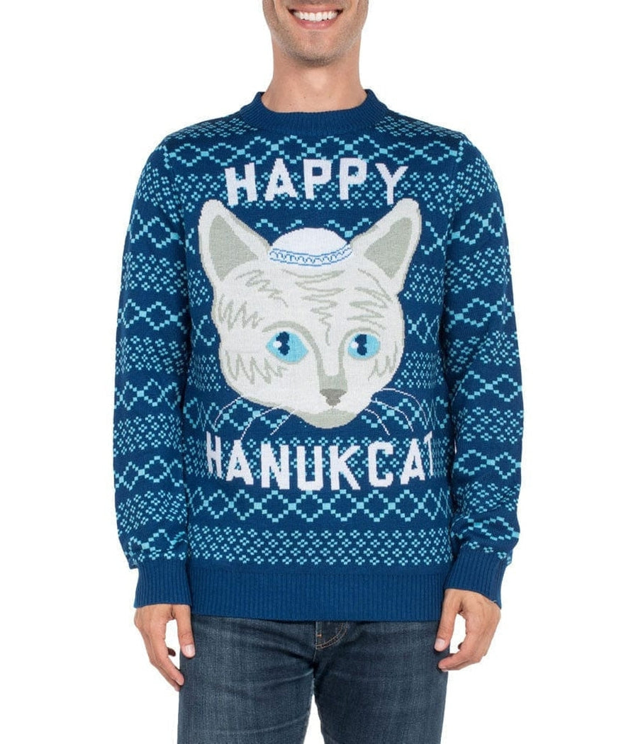 Men's Happy Hanucat Sweater