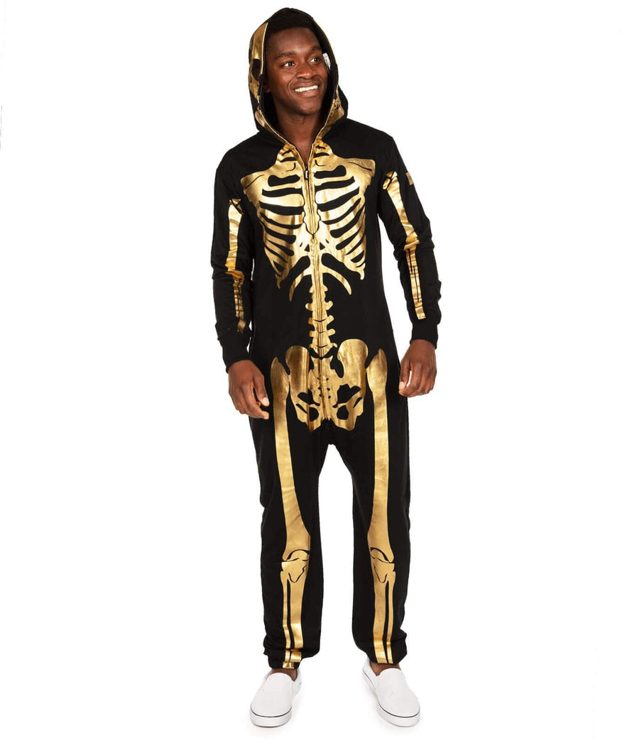 Gold Skeleton Costume: Men's Halloween Outfits | Tipsy Elves