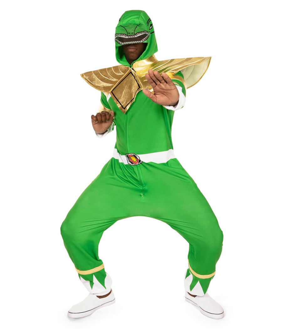 Men's Green Power Hero Costume Image 3