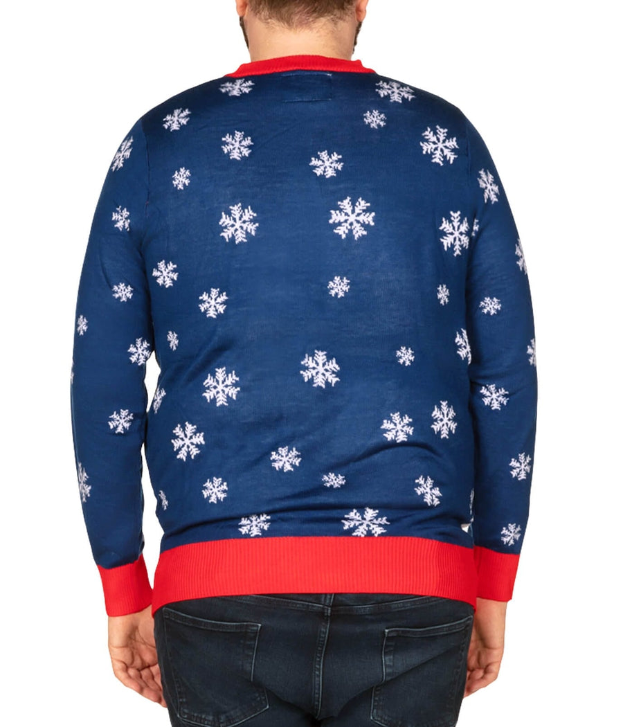 Melting Snowman Big and Tall Ugly Christmas Sweater: Men's