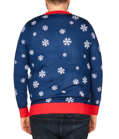 Men's Melting Snowman Big and Tall Ugly Christmas Sweater Image 3
