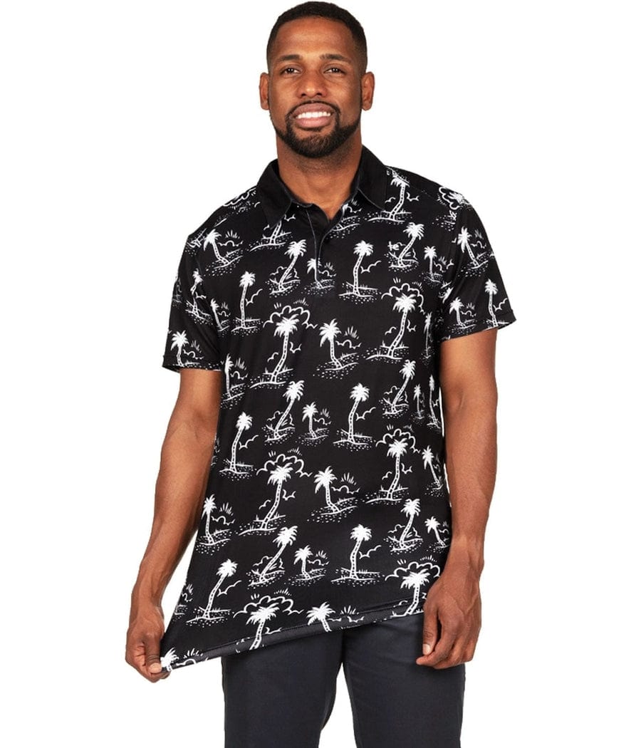 Men's Monochrome Moonlight Pickleball Shirt Image 2