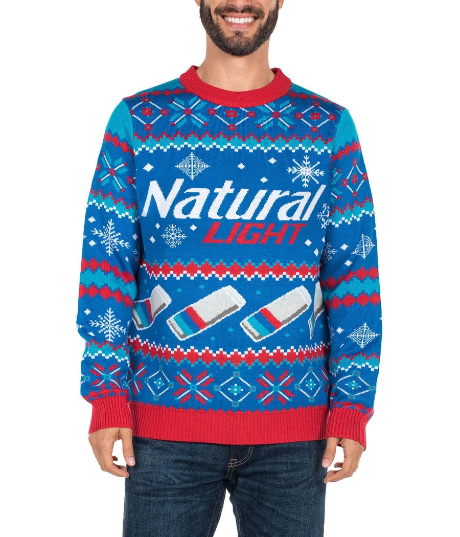 Men's Natural Light Ugly Christmas Sweater Primary Image