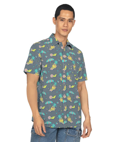 Men's Peace Out Pineapple Hawaiian Shirt Image 4