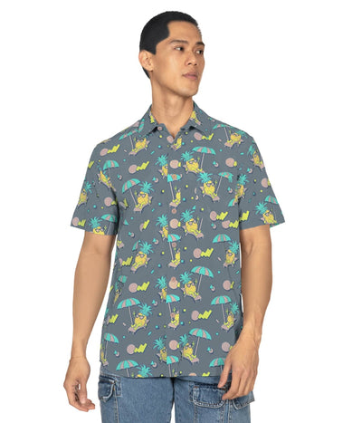 Men's Peace Out Pineapple Hawaiian Shirt Image 2