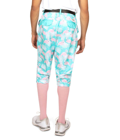 Men's Pink Birdie Golf Knickers with Pink Golf Socks Image 2
