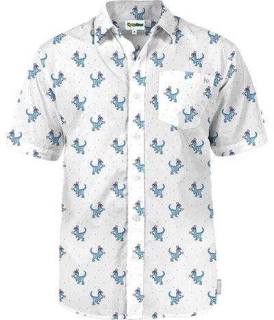Men's Prehistoric Patriot Button Down Shirt Image 5