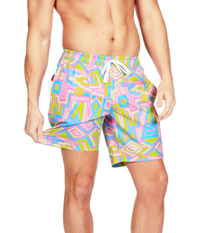 Retro Ride Stretch Swim Trunks