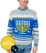 Men's Reversible Sequin Hanukkah Sweater