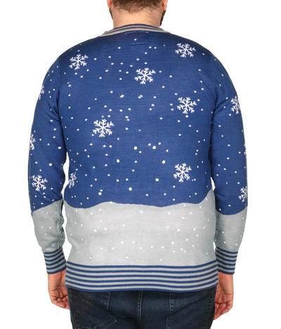 Men's Romantic Bumble Big and Tall Ugly Christmas Sweater Image 3