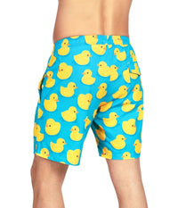 Rubber Ducky Stretch Swim Trunks