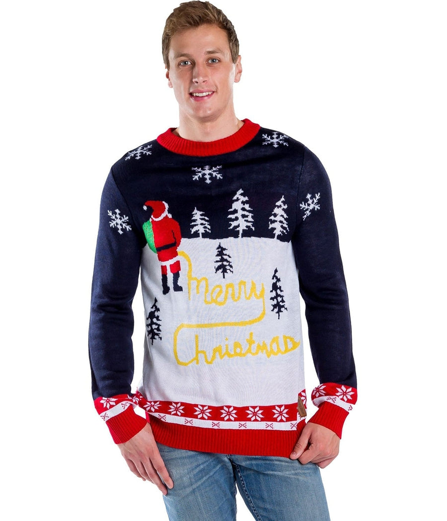 Men's Yellow Snow Ugly Christmas Sweater Image 3