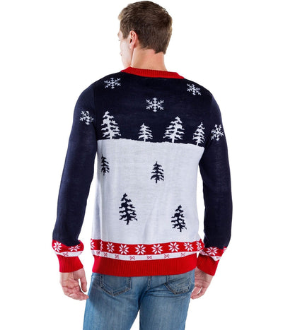 Men's Yellow Snow Ugly Christmas Sweater Image 2