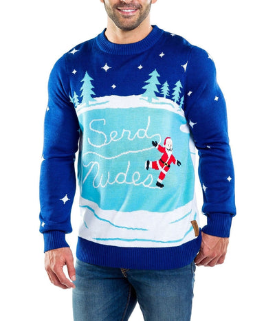 Men's Send Nudes Ugly Christmas Sweater