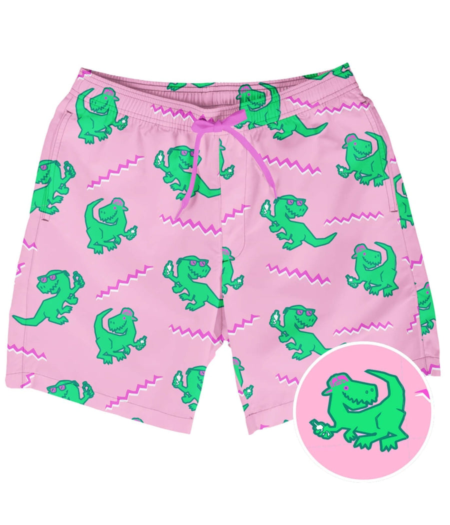 Dino Disco Swim Trunks