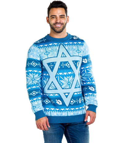 Men's Fair Isle Hanukkah Sweater Image 2