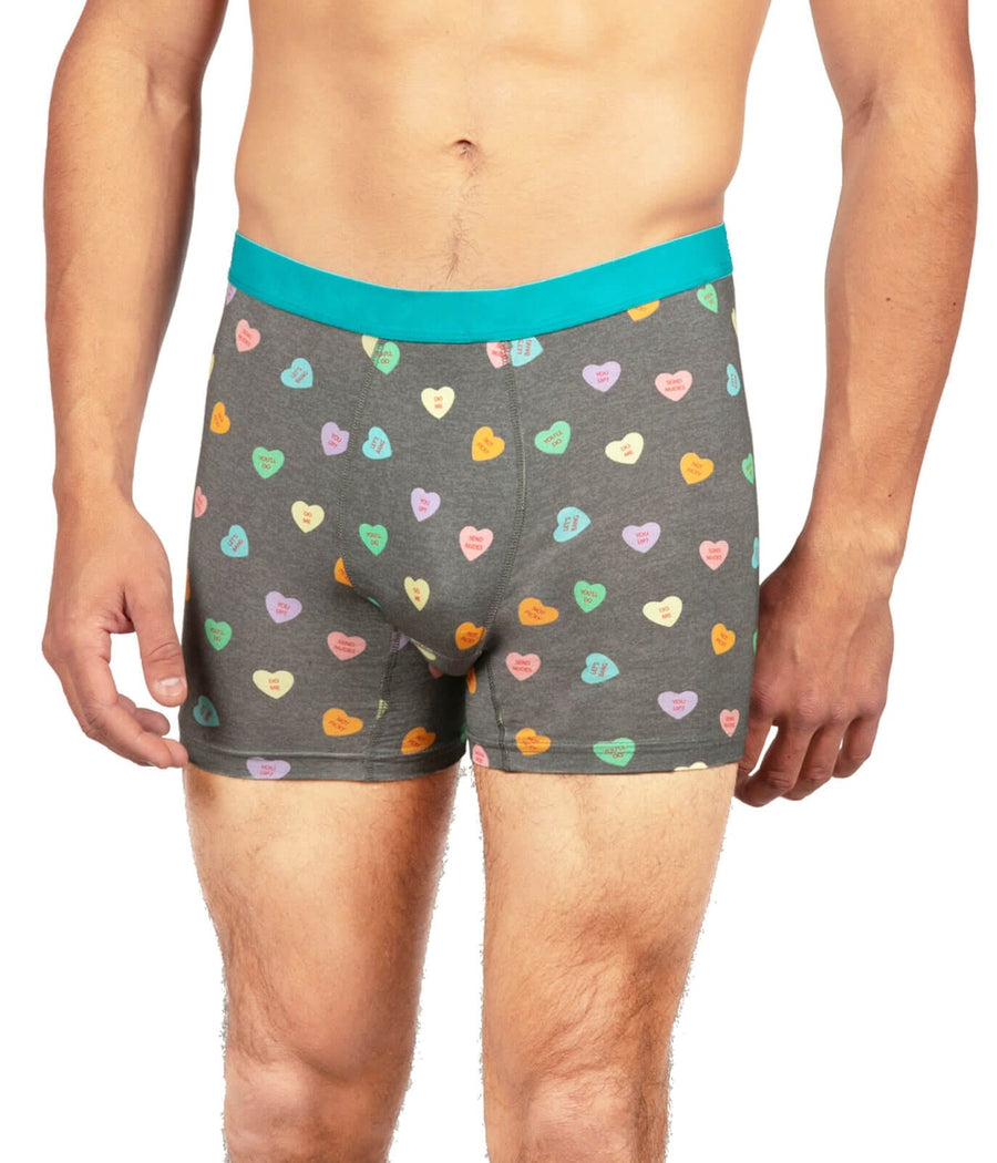 Candy Hearts Boxers & Socks Gift Set: Men's Valentine's Gifts