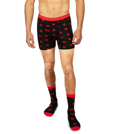 Men's Kiss Attack Boxers & Socks Gift Set Image 2