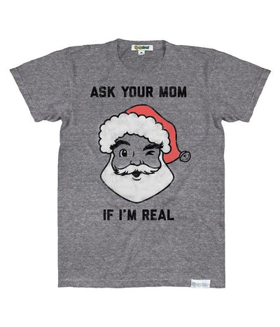 Men's Ask Your Mom If I'm Real Tee (Grey)