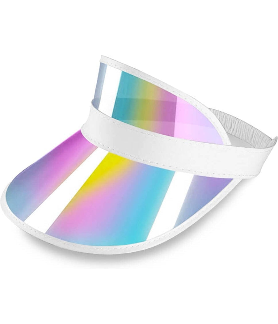 Pink Iridescent Sun Visor Hat Image 2