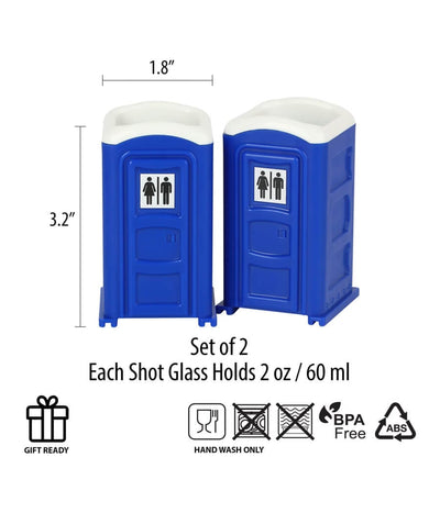 Porta Potty Shot Glasses Image 5