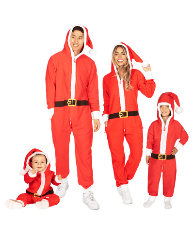 Matching Santa Family Jumpsuits Primary Image