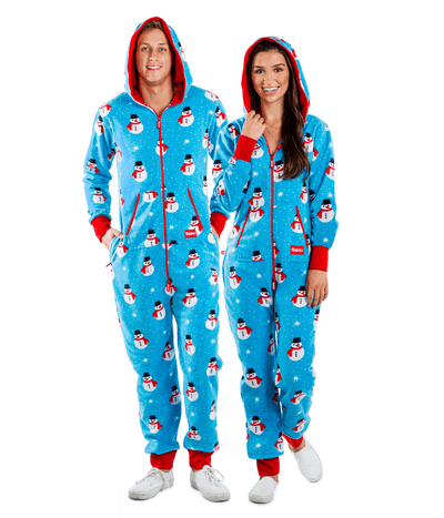Matching Snowman Is An Island Couples Jumpsuits Primary Image