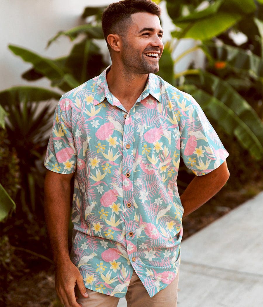 Talk Birdie To Me Hawaiian Shirt: Men's Summer Outfits | Tipsy Elves