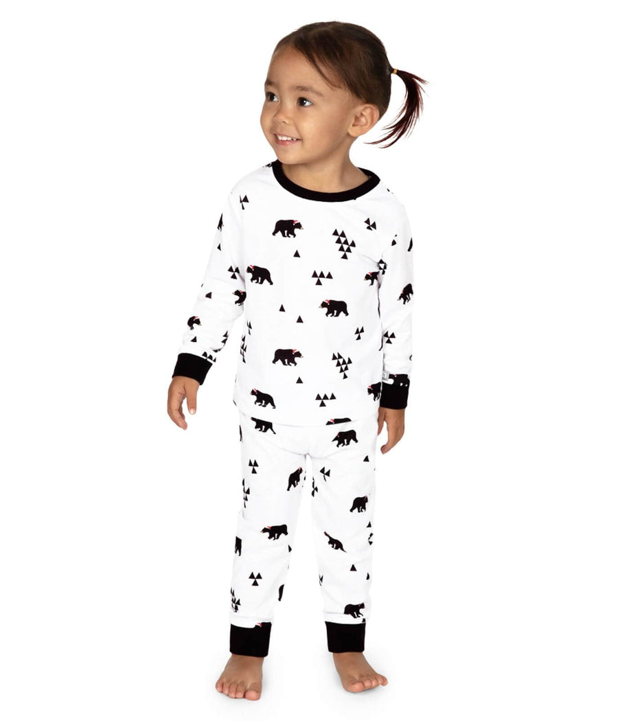 Toddler Girl's Beary Christmas Pajama Set Image 2