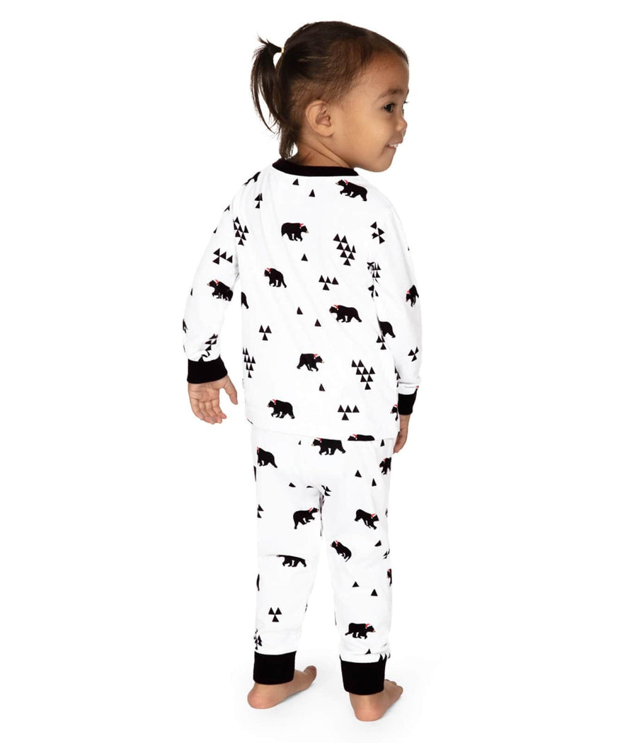 Toddler Girl's Beary Christmas Pajama Set Image 3
