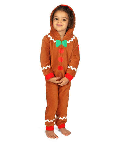 Toddler Girl's Gingerbread Jumpsuit