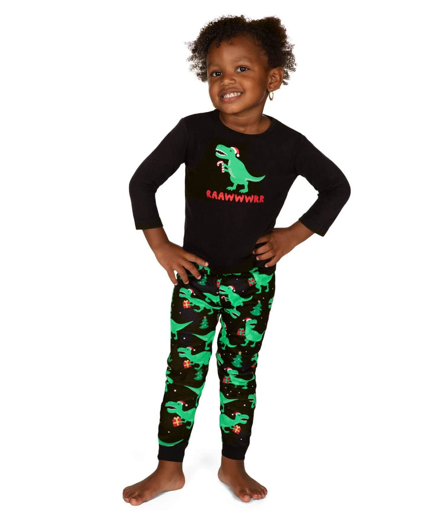 Toddler Girl's Rawr Dinosaur Pajama Set