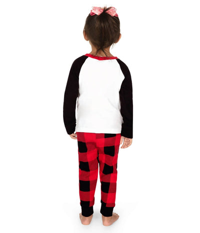 Toddler Girl's Team Santa Pajama Set Image 3