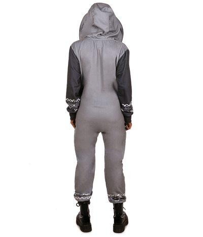 Women's Black and Grey Moose Jumpsuit