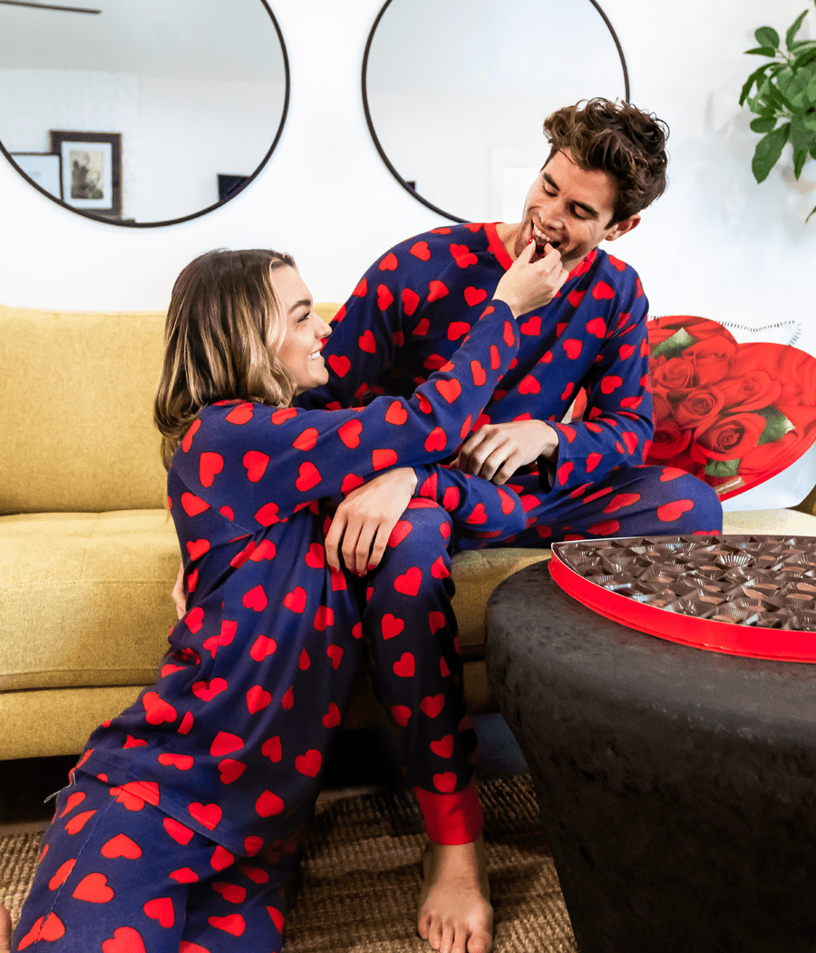 Women's Hearts on Fire Pajama Set Image 2