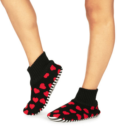 Hearts on Fire Slipper Socks Image 2