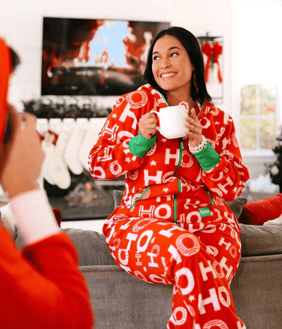 Ho Ho Ho Women s Holiday Christmas Jumpsuit Tipsy Elves