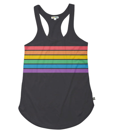 Charcoal Rainbow All the Way Racerback Tank Top Primary Image