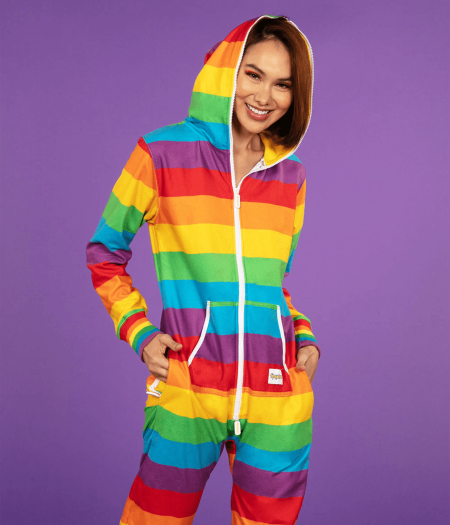 Tipsy elves rainbow onesie sales