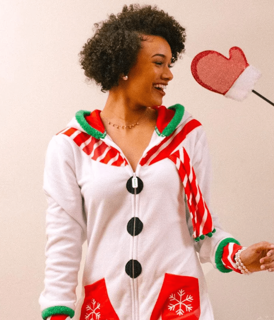 Snowman Jumpsuit: Women's Christmas Outfits | Tipsy Elves