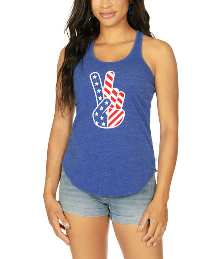 Women's Patriotic Peace Tank Top