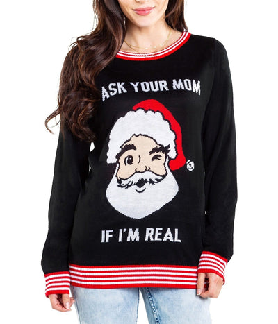 Women's Ask Your Mom Ugly Christmas Sweater