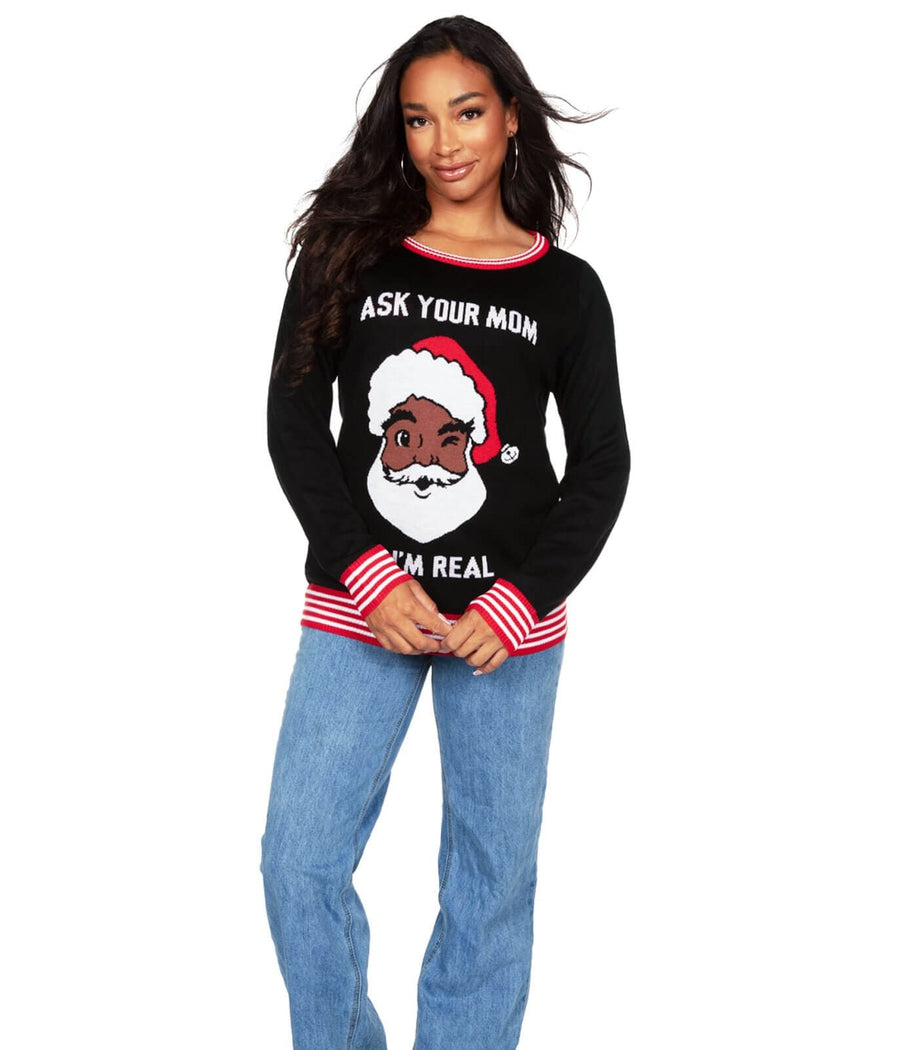 Women's Ask Your Mom Ugly Christmas Sweater