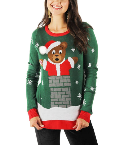 Women's Beary Stuck Build a Bear Sweater Primary Image