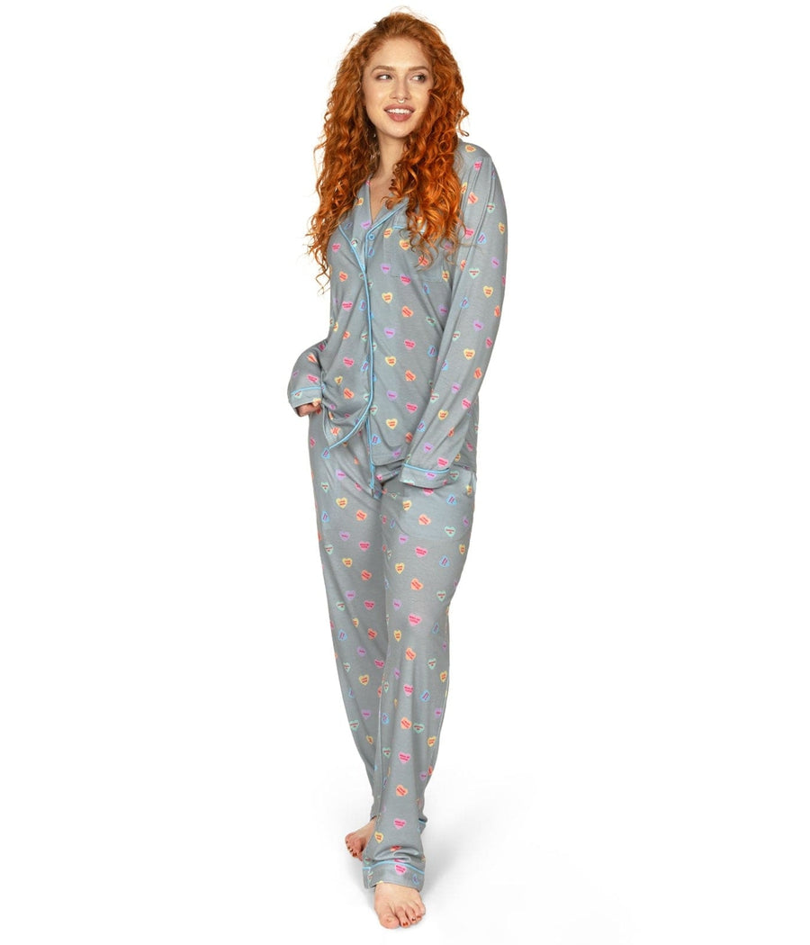 Women's Candy Hearts Pajama Set Image 2