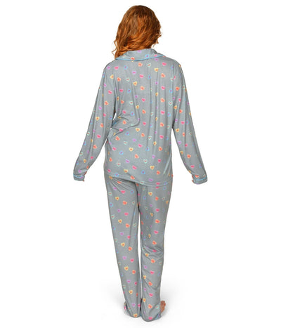 Women's Candy Hearts Pajama Set Image 4::Women's Candy Hearts Pajama Set