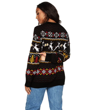 Women's Caribrew Oversized Christmas Sweater Image 2