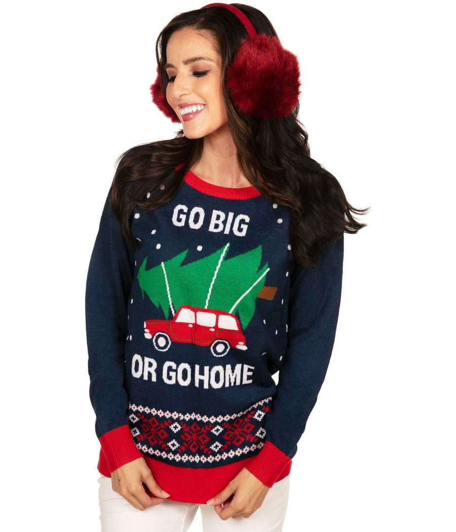 Women's Go Big or Go Home Ugly Christmas Sweater Image 3